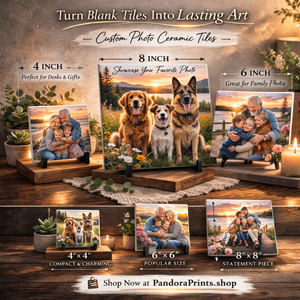 Personalized Photo Ceramic Tile Custom Picture Art Decor Gift