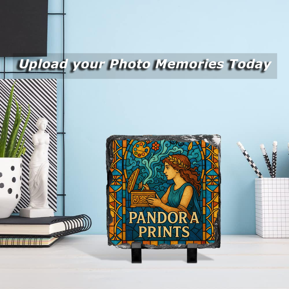 Custom Photo Rock Slate Collection | Eternal Memories Carved in Stone - Pandora Prints