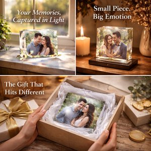 Personalized Photo Print Acrylic Block Plaque Freestanding Memorial Photo Gift Keepsake Family Picture Stand New Couple Valentines Day Gift
