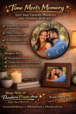Personalized Photo Wall Clock | Time Meets Memory