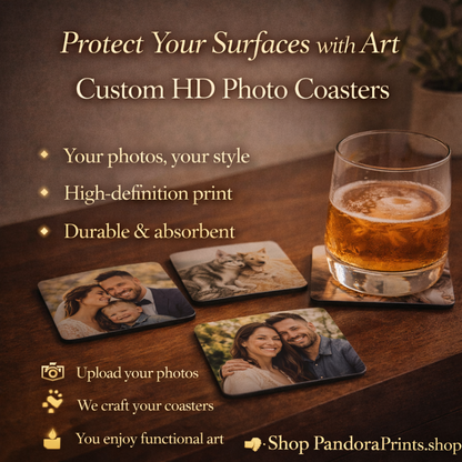 Personalized Photo Coasters | Protect Your Surfaces With Art