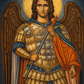 Archangel Michael Slate Icon – Orthodox Christian Protection & Faith Gift