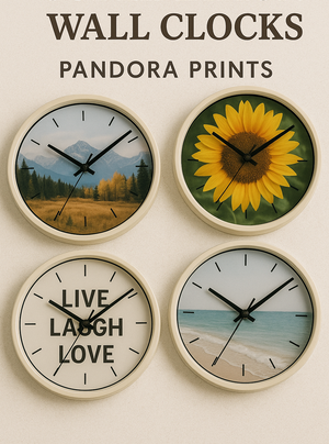 Custom HD Photo Wall Clock | Time Meets Memory - Pandora Prints