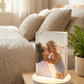 Custom Glass Crystal Photo Block Freestanding Plaque Family Keepsake Gift