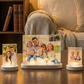 Custom Glass Crystal Photo Block Freestanding Plaque Family Keepsake Gift