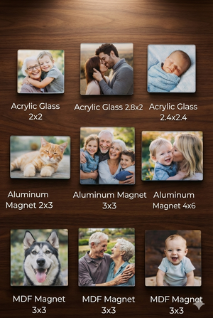 Personalized Photo Magnets Custom Picture Fridge Magnet Keepsake Gift