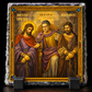 Jesus, Pilate & Barabbas Trial Orthodox Icon Rock Slate Plaque – Byzantine Christian Religious Gift Decor