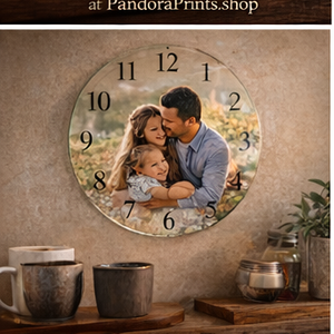 Personalized Photo Wall Clock | Time Meets Memory