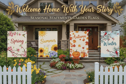Custom Photo Family Garden Welcome Flag, Personalized Picture Print Yard Lawn Flag, USA 250th Anniversary Celebration Outdoor House Banner